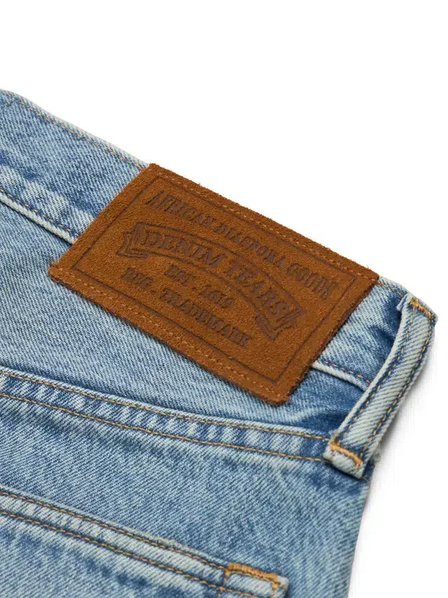 Baggy Cotton Wreath Denim Pant Light Wash